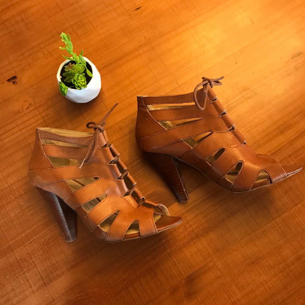 BCBG Lace Up Heels